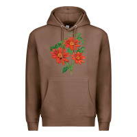 Chestnut tithonia fiesta del sol sunflower Premium Hoodie - LillyAllenDesigns