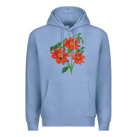 Colony Blue tithonia fiesta del sol sunflower Premium Hoodie - LillyAllenDesigns