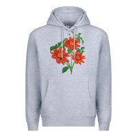 Heather Grey tithonia fiesta del sol sunflower Premium Hoodie - LillyAllenDesigns