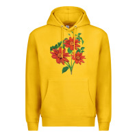 Lemon tithonia fiesta del sol sunflower Premium Hoodie - LillyAllenDesigns