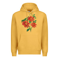 Mustard tithonia fiesta del sol sunflower Premium Hoodie - LillyAllenDesigns