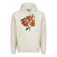 Oatmeal Heather tithonia fiesta del sol sunflower Premium Hoodie - LillyAllenDesigns