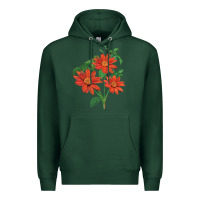 Sports Green tithonia fiesta del sol sunflower Premium Hoodie - LillyAllenDesigns