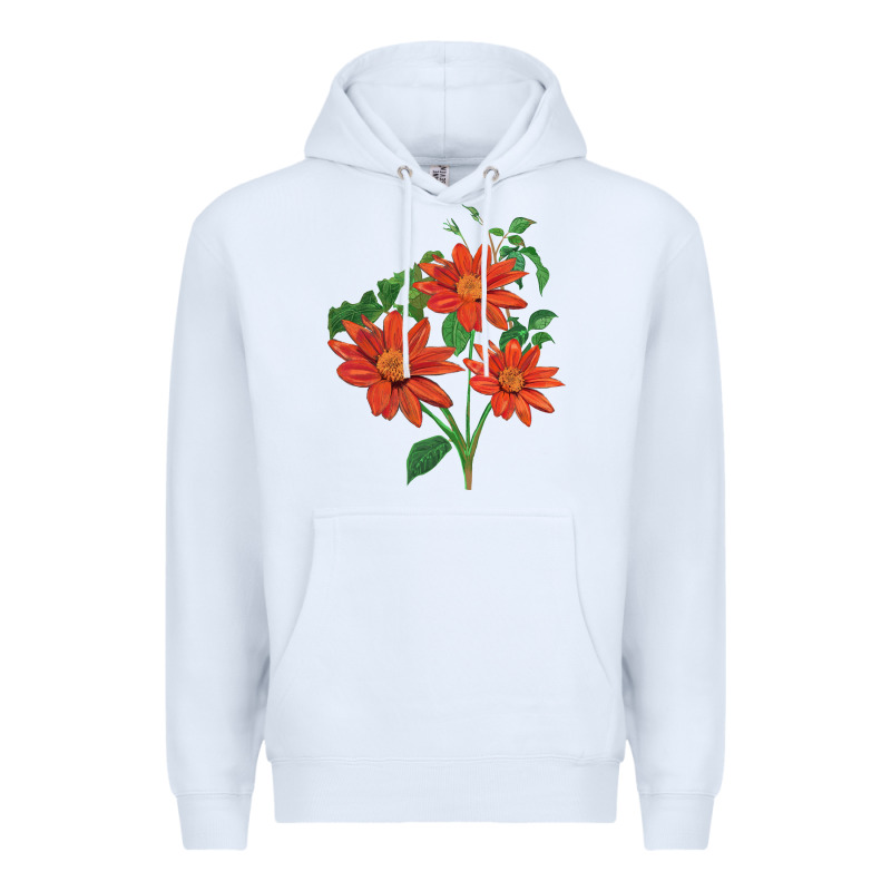 Tithonia Fiesta Del Sol Sunflower Premium Hoodie by LillyAllenDesigns | Teevron