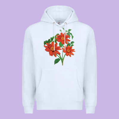 Tithonia Fiesta Del Sol Sunflower Premium Hoodie Designed By Lillyallendesigns
