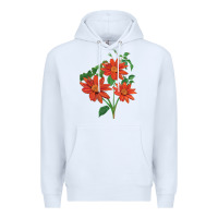 White tithonia fiesta del sol sunflower Premium Hoodie - LillyAllenDesigns