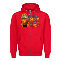 Red whatever spices your pumpkin Zipper Hoodie - Zillion Design Studio