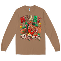 Toasted Coconut Merry Christmas black girl sneakers Long Sleeve Tee - RanaPortraitStore
