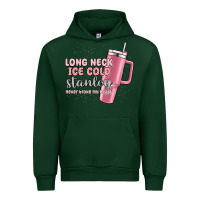 Forest Green long neck ice cold stanley never broke my heart Urban Hoodie - MaliasSmallBusiness