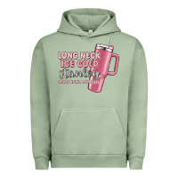 Pigment Oil Green long neck ice cold stanley never broke my heart Urban Hoodie - MaliasSmallBusiness