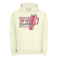 Pigment Pistachio long neck ice cold stanley never broke my heart Urban Hoodie - MaliasSmallBusiness