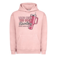 Pigment Salmon long neck ice cold stanley never broke my heart Urban Hoodie - MaliasSmallBusiness