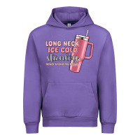 Tulip long neck ice cold stanley never broke my heart Urban Hoodie - MaliasSmallBusiness