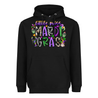 Black little miss mardi gras Heavyweight Hoodie - RacoonDesign