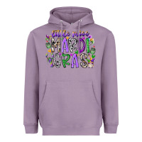 Lavender little miss mardi gras Heavyweight Hoodie - RacoonDesign