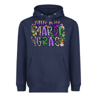 Navy little miss mardi gras Heavyweight Hoodie - RacoonDesign
