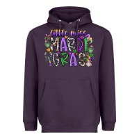 Plum little miss mardi gras Heavyweight Hoodie - RacoonDesign