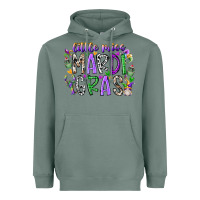 Sage little miss mardi gras Heavyweight Hoodie - RacoonDesign
