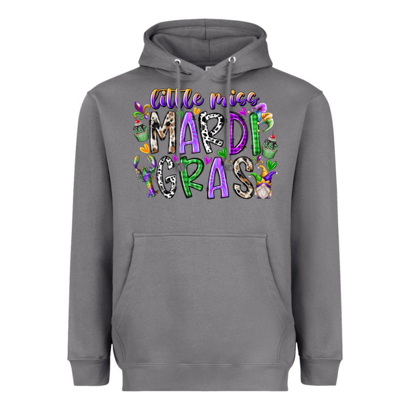 Little Miss Mardi Gras Heavyweight Hoodie by RacoonDesign | Teevron