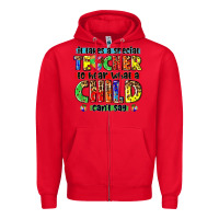 Red it takes a special teacher to hear what a child cant say tbw Zipper Hoodie - texasbilliewilder