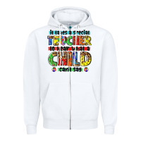 White it takes a special teacher to hear what a child cant say tbw Zipper Hoodie - texasbilliewilder