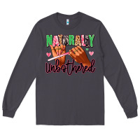 Smoke Naturally unbothered afro nails Long Sleeve Tee - RanaPortraitStore