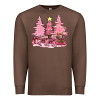 Chestnut pink christmas trees with gift box bbs Premium Sweatshirt - BundleAndBundleShop