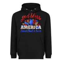 Black god bless america land that i love Heavyweight Hoodie - HRA Design Shop