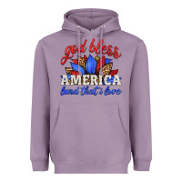 Lavender god bless america land that i love Heavyweight Hoodie - HRA Design Shop