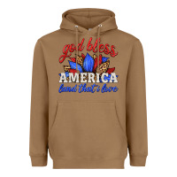 Toasted Coconut god bless america land that i love Heavyweight Hoodie - HRA Design Shop