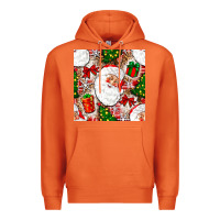 Carrot Christmas Santa Claus and gift box Premium Hoodie - NancyCooperArtShop