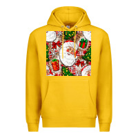 Lemon Christmas Santa Claus and gift box Premium Hoodie - NancyCooperArtShop