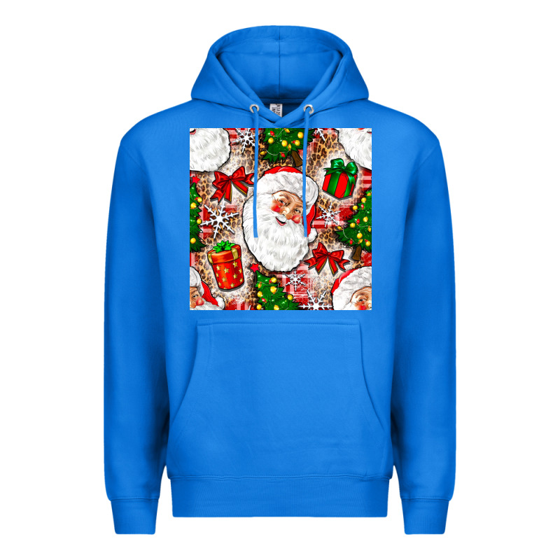 Christmas Santa Claus And Gift Box Premium Hoodie by NancyCooperArtShop | Teevron