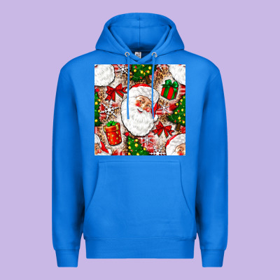Christmas Santa Claus And Gift Box Premium Hoodie Designed By Nancycooperartshop