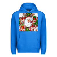 True Royal Christmas Santa Claus and gift box Premium Hoodie - NancyCooperArtShop