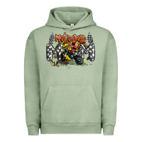 Pigment Oil Green motocross mom Urban Hoodie - MaliasSmallBusiness