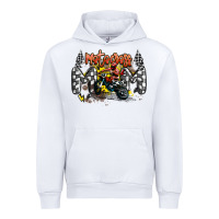 White motocross mom Urban Hoodie - MaliasSmallBusiness