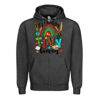 Charcoal Heather it s a good day tiny humans Zipper Hoodie - texasbilliewilder