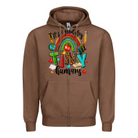 Chestnut it s a good day tiny humans Zipper Hoodie - texasbilliewilder