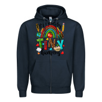 Navy it s a good day tiny humans Zipper Hoodie - texasbilliewilder