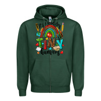 Sports Green it s a good day tiny humans Zipper Hoodie - texasbilliewilder
