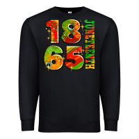 Black 1865 juneteenth Premium Sweatshirt - AdoDesignShop