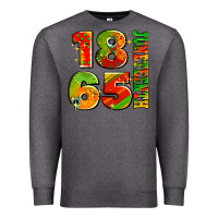 Charcoal Heather 1865 juneteenth Premium Sweatshirt - AdoDesignShop