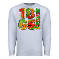 Heather Grey 1865 juneteenth Premium Sweatshirt - AdoDesignShop