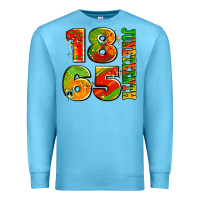 Ocean Blue 1865 juneteenth Premium Sweatshirt - AdoDesignShop