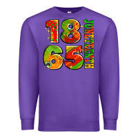 Purple 1865 juneteenth Premium Sweatshirt - AdoDesignShop