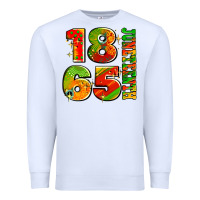 White 1865 juneteenth Premium Sweatshirt - AdoDesignShop