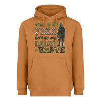 Meerkat land of the free because my daddy is brave Heavyweight Hoodie - HRA Design Shop
