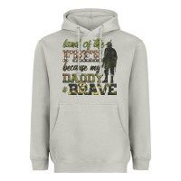 Land Of The Free Because My Daddy Is Brave Heavyweight Hoodie | Teevron