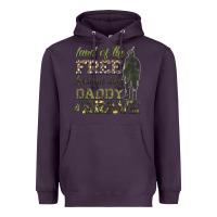 Plum land of the free because my daddy is brave Heavyweight Hoodie - HRA Design Shop